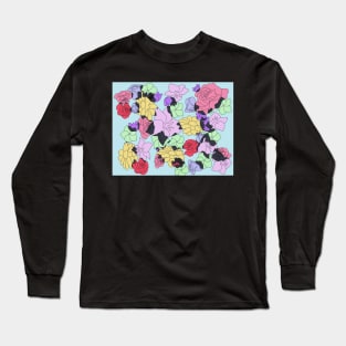 Flower Pattern Long Sleeve T-Shirt